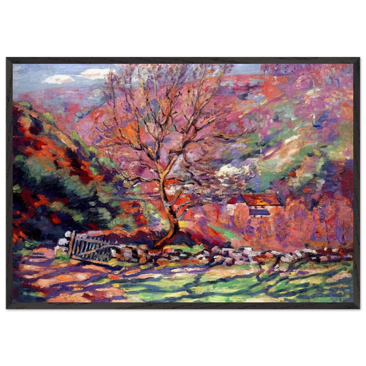 Crozant solitude - 1915 - Armand Guillaumin 70x100 cm / 28x40 inches Framed Art Print – Black Wooden Frame