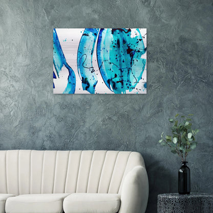 Untitled - Sam Francis Brushed Aluminum Print - 70x100 cm / 28x40 inches | Sam Francis Aluminum Print | Sam Francis Prints