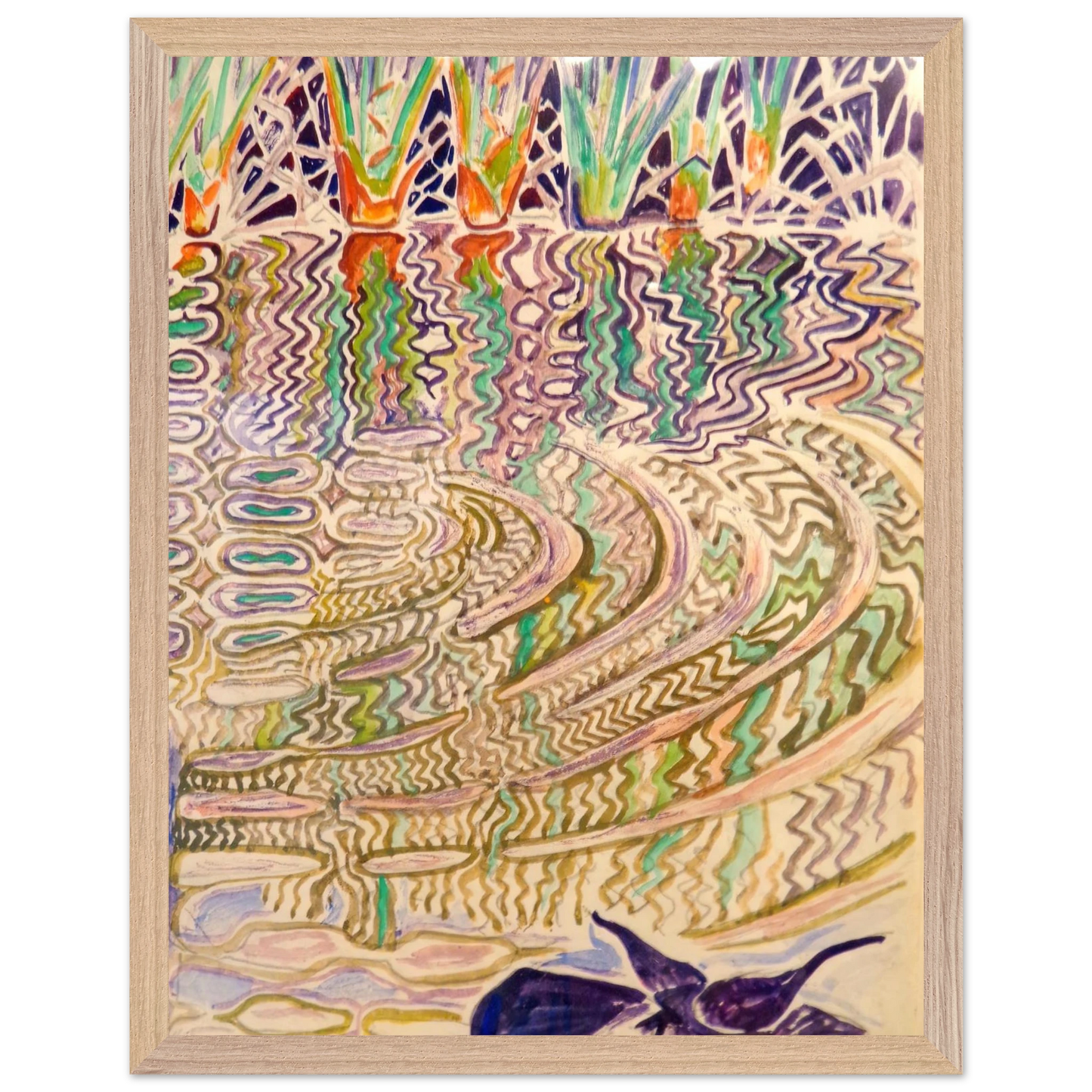 Walter Inglis Anderson - Walter Anderson Wall art - 21x29.7 cm / 8x12" - Premium Wooden Framed Poster With Fine Art Paper-canvas - White frame