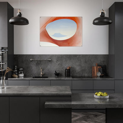 Pedernal - From the Ranch I - Georgia O'Keeffe Acrylic Print - 70x100 cm / 28x40″ inches | Georgia O'Keeffe Wall Art | Georgia O'Keeffe Prints