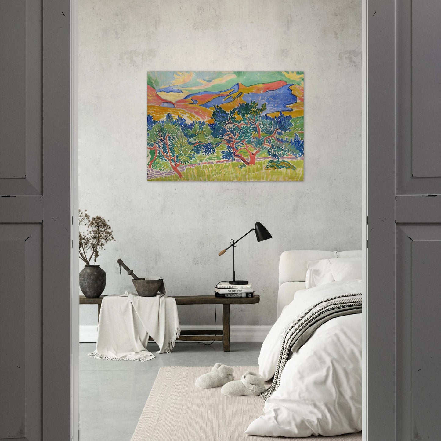 MOUNTAINS AT COLLIOURE 1905 - Andre Derain Brushed Aluminum Print - 70x100 cm / 28x40 inches | Andre Derain Aluminum Print | Andre Derain Prints