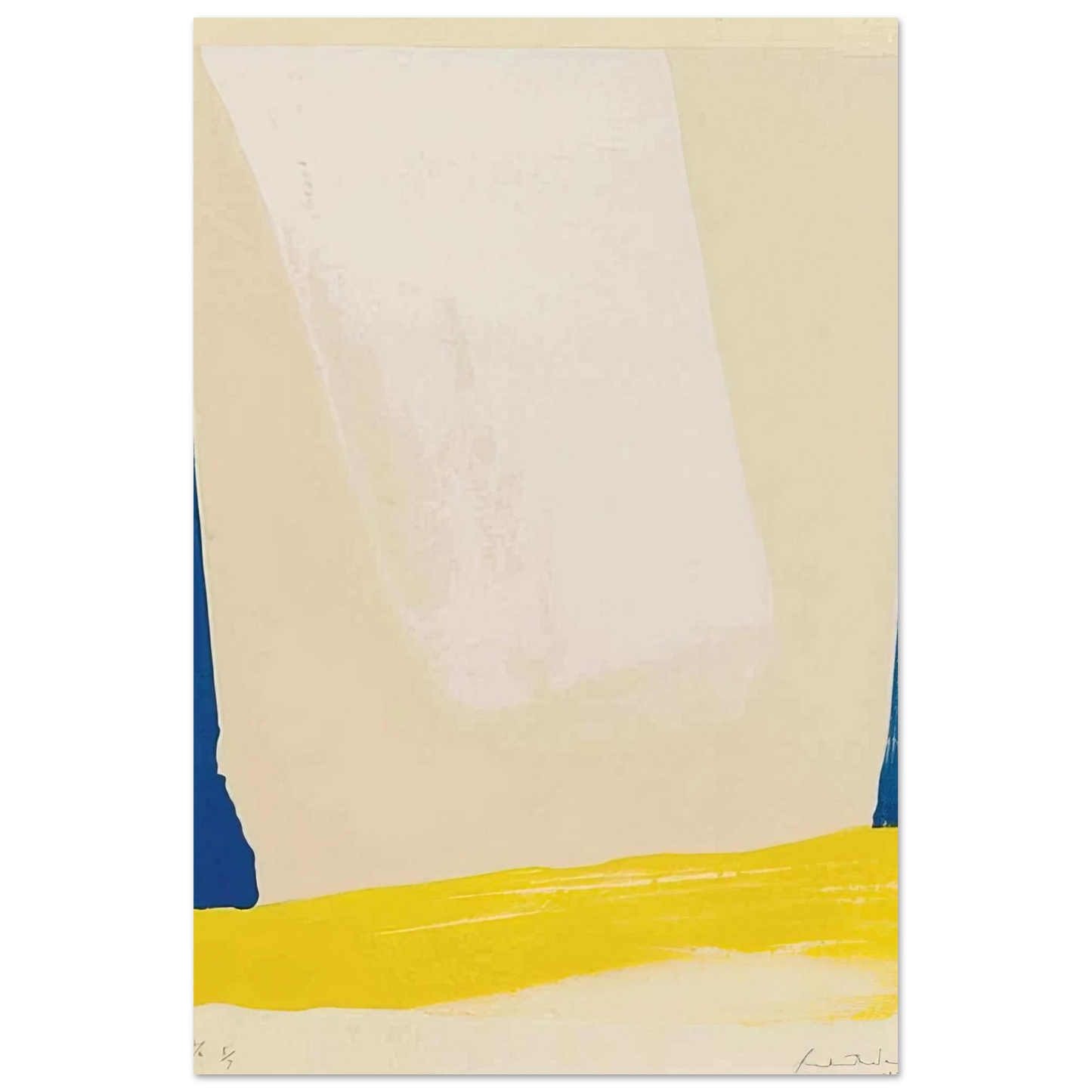 Helen Frankenthaler - White Portal - 1967 Wall art - 45x60 cm / 18x24 inches - Fine Art Poster-canvas - -