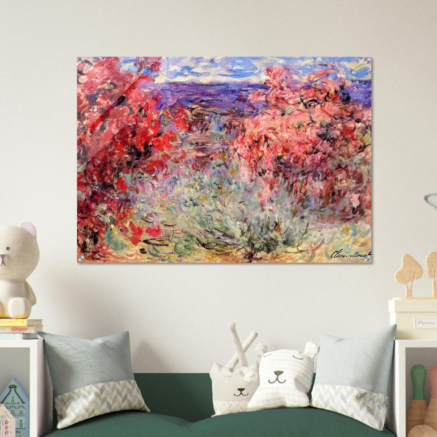 The House among the Roses - claude monet Acrylic Print - 70x100 cm / 28x40″ inches