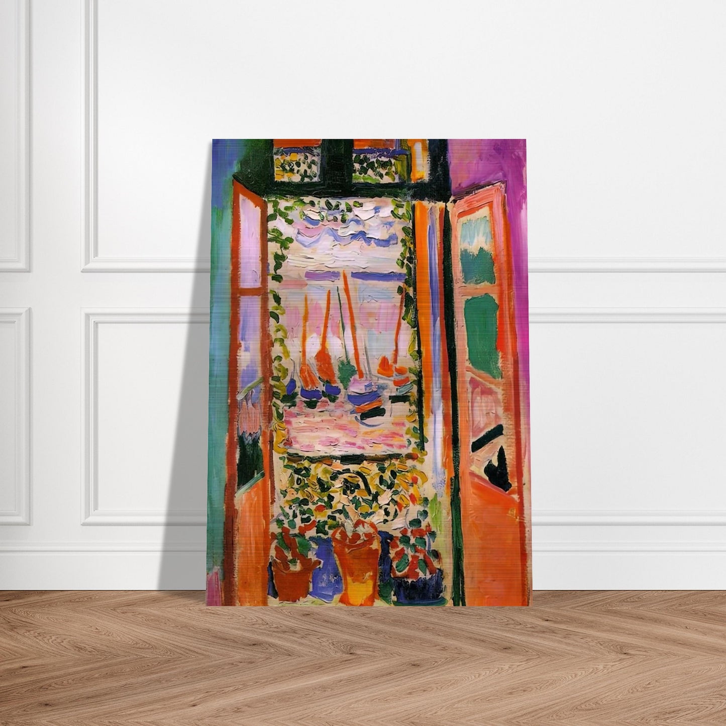 OPEN WINDOW COLLIOURE 1905 - Henri Matisse Brushed Aluminum Print - 70x100 cm / 28x40 inches | Henri Matisse Aluminum Print | Henri Matisse Prints