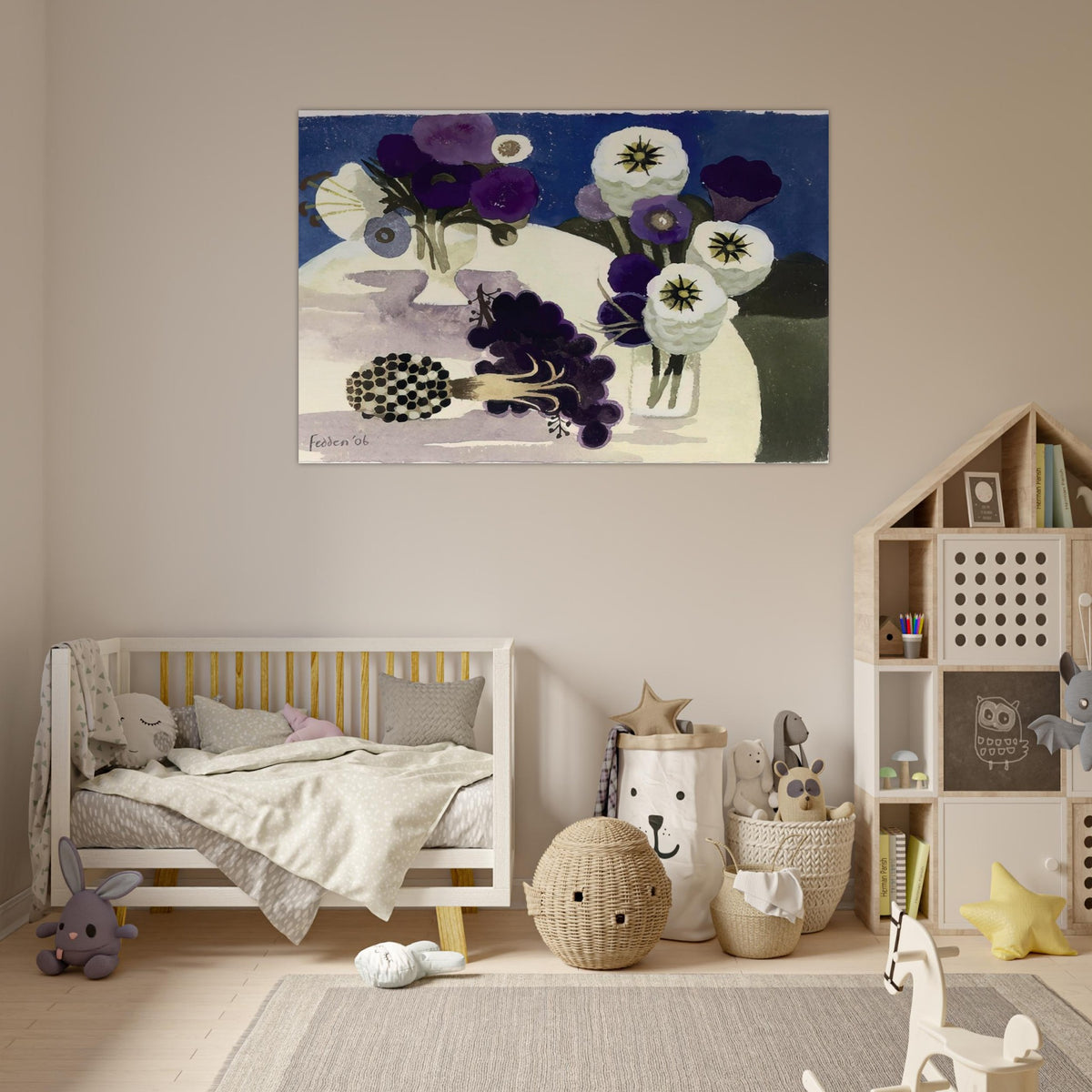 Blue - 2006 - Mary Fedden Art Prints - 100x150 cm / 40x60″ inches | Mary Fedden Poster | Mary Fedden Prints