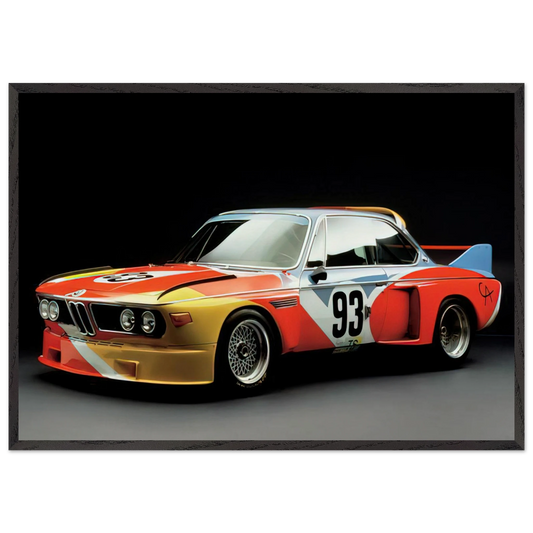 ART CAR 1975 - Alexander Calder 70x100 cm / 28x40 inches Framed Art Print – Black Wooden Frame