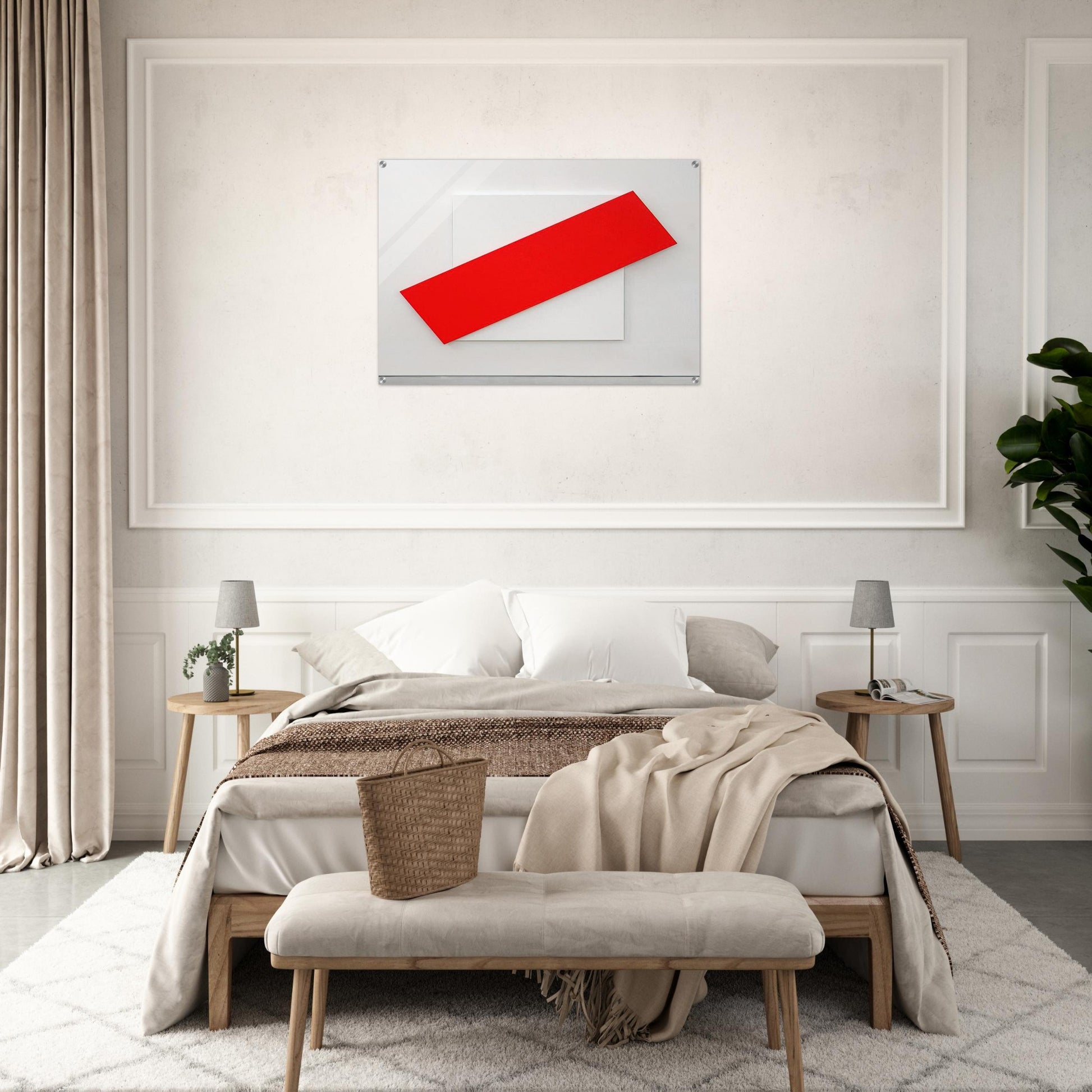 Red Diagonal - Ellsworth Kelly Acrylic Print - 70x100 cm / 28x40″ inches
