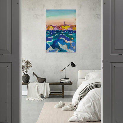 Le Phare - 1958 - Charles Lapicque Brushed Aluminum Print - 70x100 cm / 28x40 inches | Charles Lapicque Aluminum Print | Charles Lapicque Prints