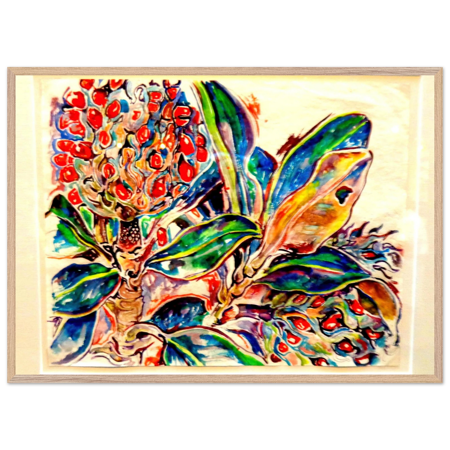 Walter Inglis Anderson - Walter Anderson Wall art - 30x45 cm / 12x18 inches - Premium Wooden Framed Poster With Fine Art Paper-canvas - White frame