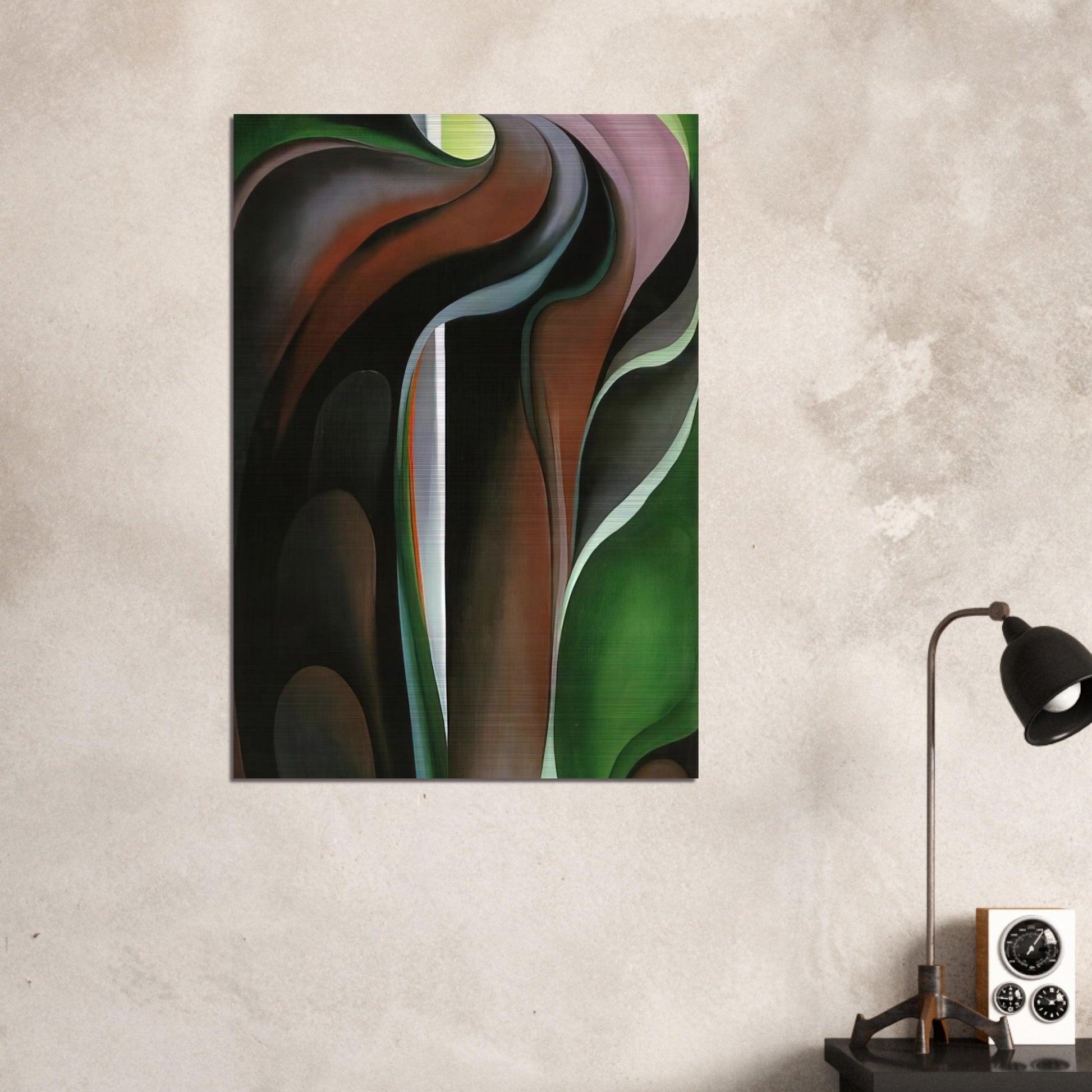 Jack-in-the-Pulpit ?V - Georgia O'Keeffe Brushed Aluminum Print - 70x100 cm / 28x40 inches | Georgia O'Keeffe Aluminum Print | Georgia O'Keeffe Prints