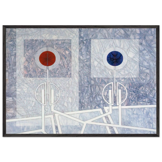 Lumiere - 1968 - Jimmy Ernst 70x100 cm / 28x40 inches Framed Art Print – Black Wooden Frame