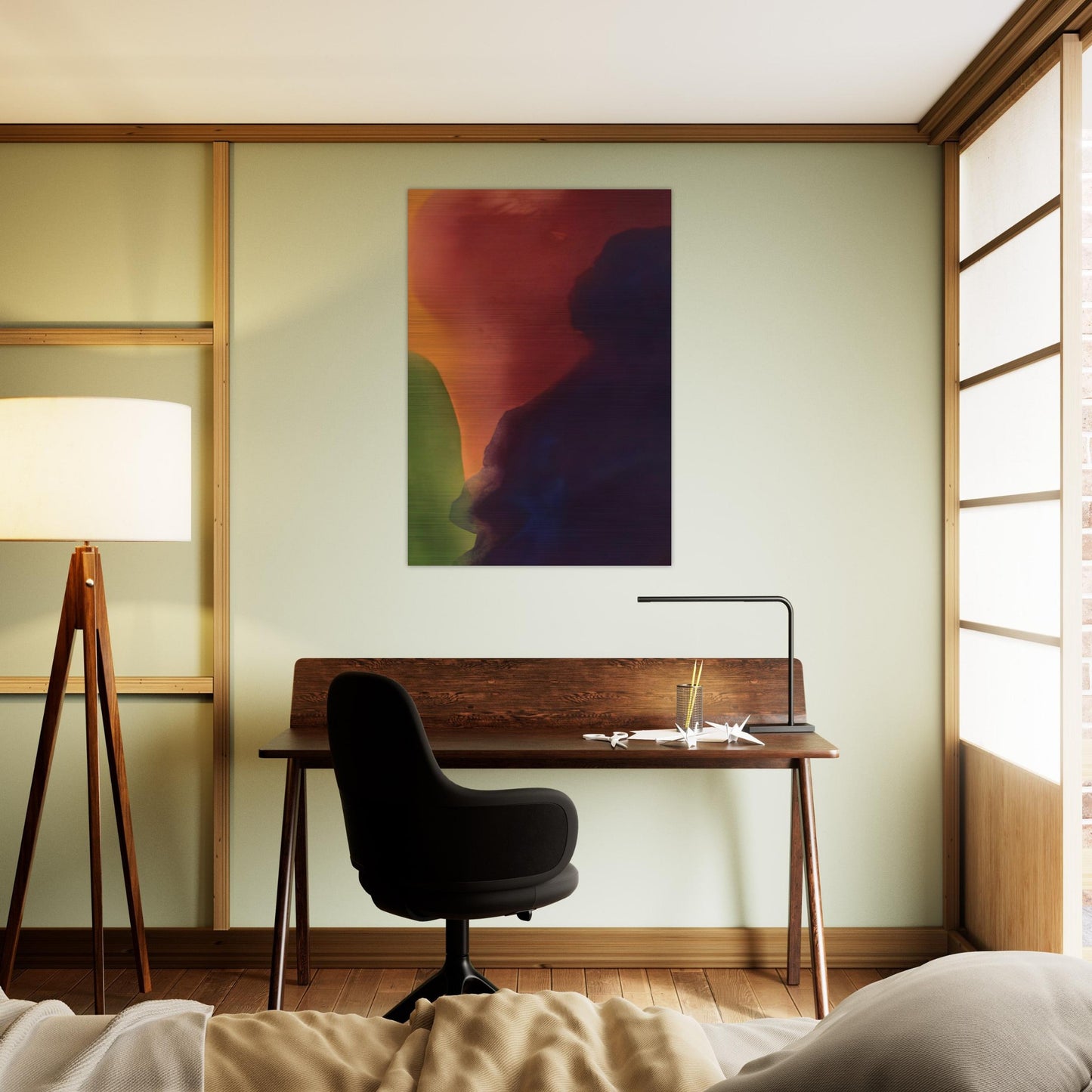 Blue Atmosphere III - 1963 - Helen Frankenthaler Brushed Aluminum Print - 70x100 cm / 28x40 inches | Helen Frankenthaler Aluminum Print | Helen Frankenthaler Prints