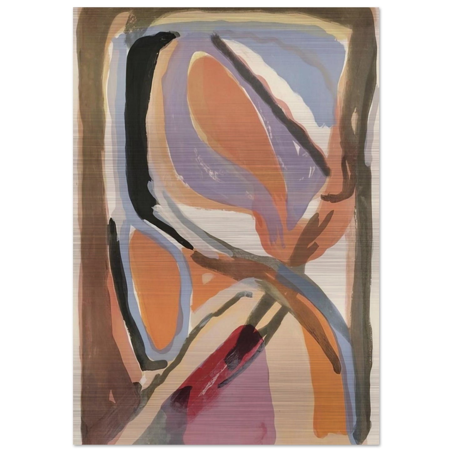 Untitled - 1972 - Bram van Velde Brushed Aluminum Print - 70x100 cm / 28x40 inches | Bram van Velde Aluminum Print | Bram van Velde Prints