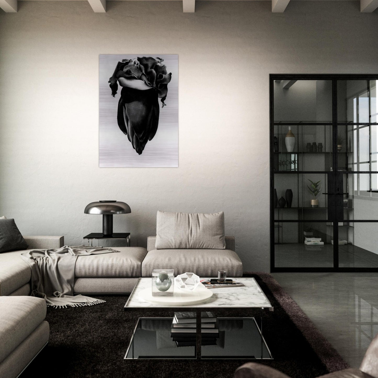 Banana Flower - Georgia O'Keeffe Brushed Aluminum Print - 70x100 cm / 28x40 inches | Georgia O'Keeffe Aluminum Print | Georgia O'Keeffe Prints
