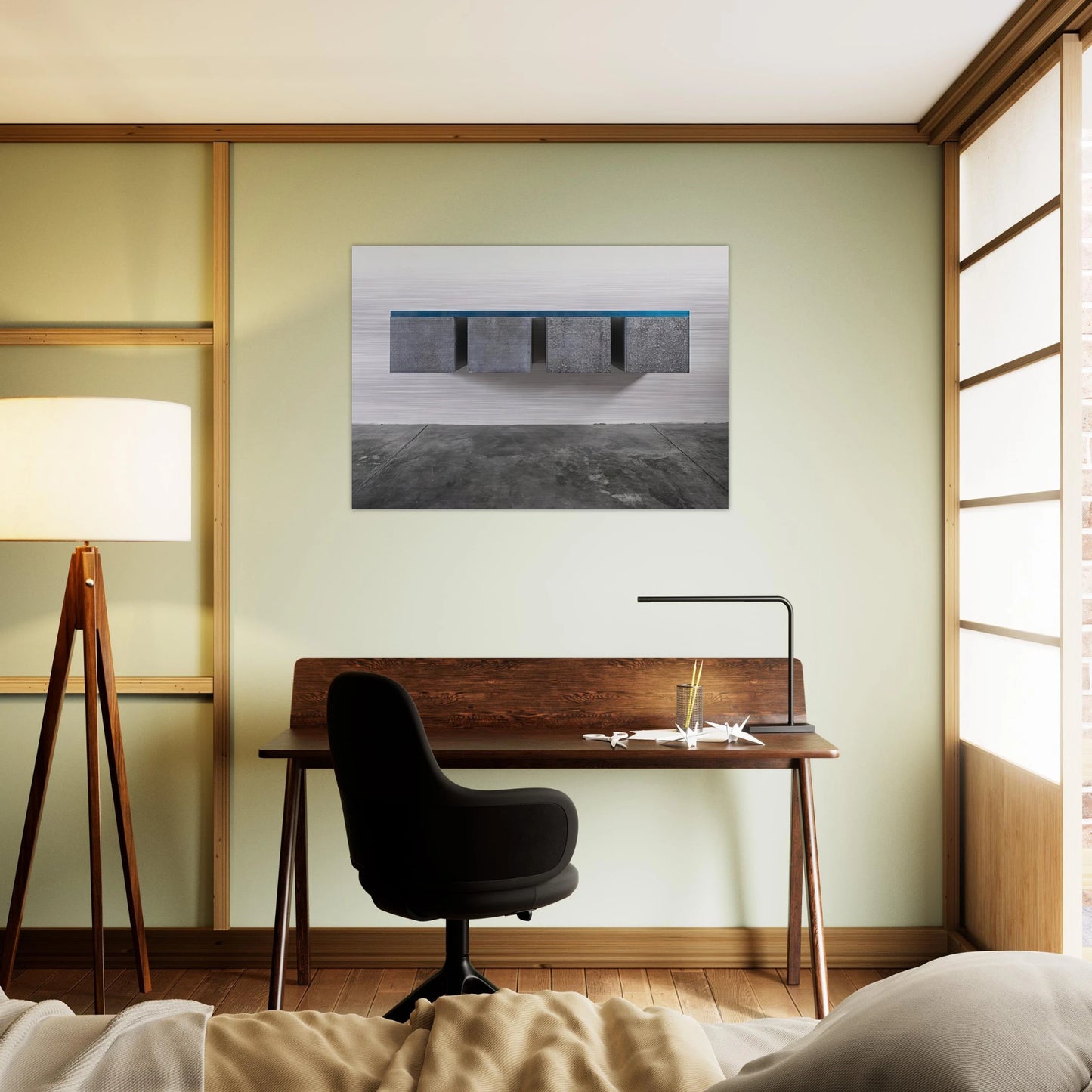To Susan Buckwalter - 1964 - Donald Judd Brushed Aluminum Print - 70x100 cm / 28x40 inches | Donald Judd Aluminum Print | Donald Judd Prints