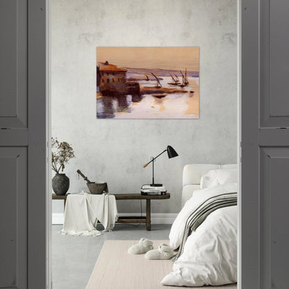 Seascape - Paul Cézanne Brushed Aluminum Print - 70x100 cm / 28x40 inches | Paul Cézanne Aluminum Print | Paul Cézanne Prints