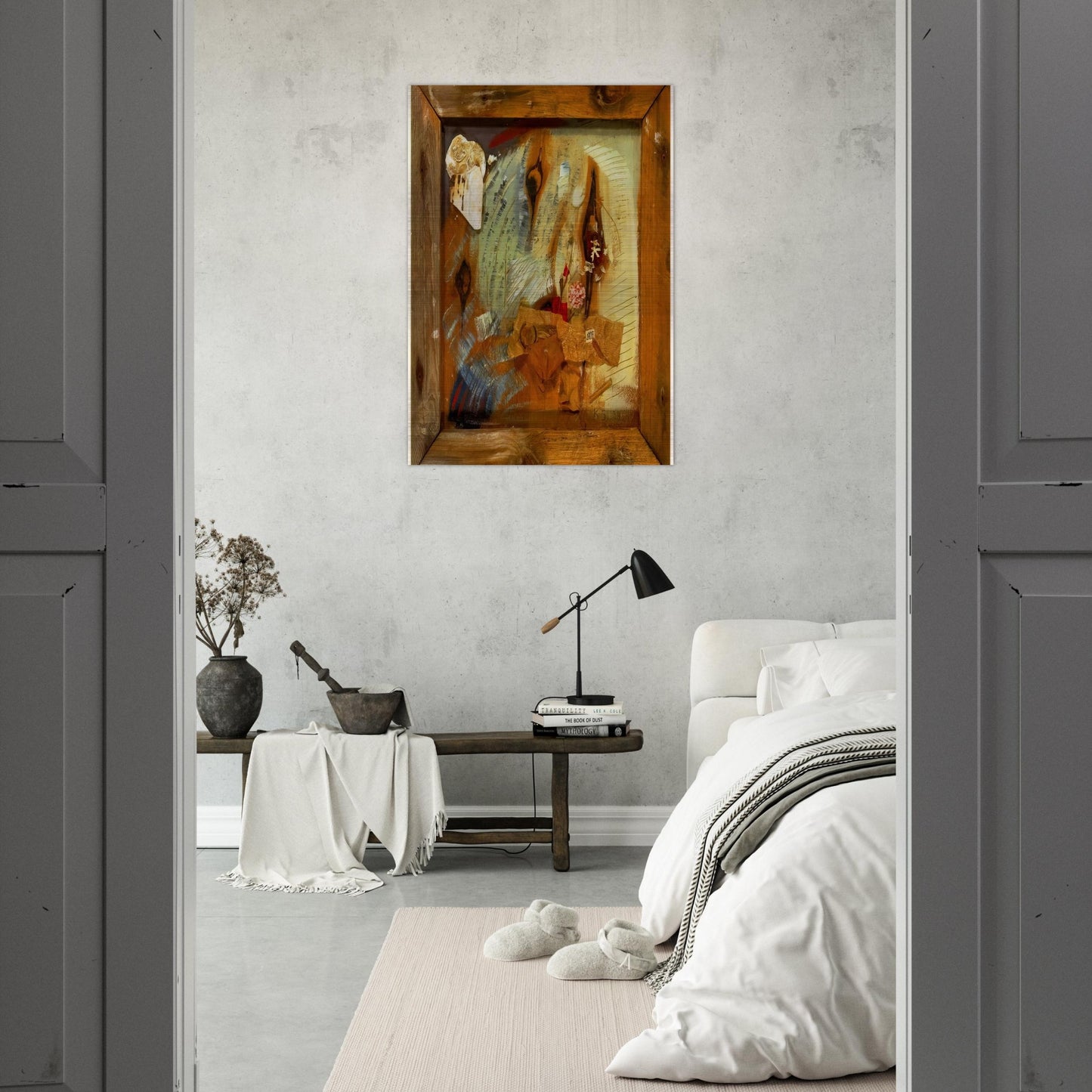 MERZBILD ALF 1939 - Kurt Schwitters Brushed Aluminum Print - 70x100 cm / 28x40 inches | Kurt Schwitters Aluminum Print | Kurt Schwitters Prints