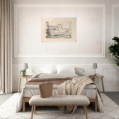 Industrial Series, #1 - 1928 - Charles Sheeler Acrylic Print - 70x100 cm / 28x40″ inches