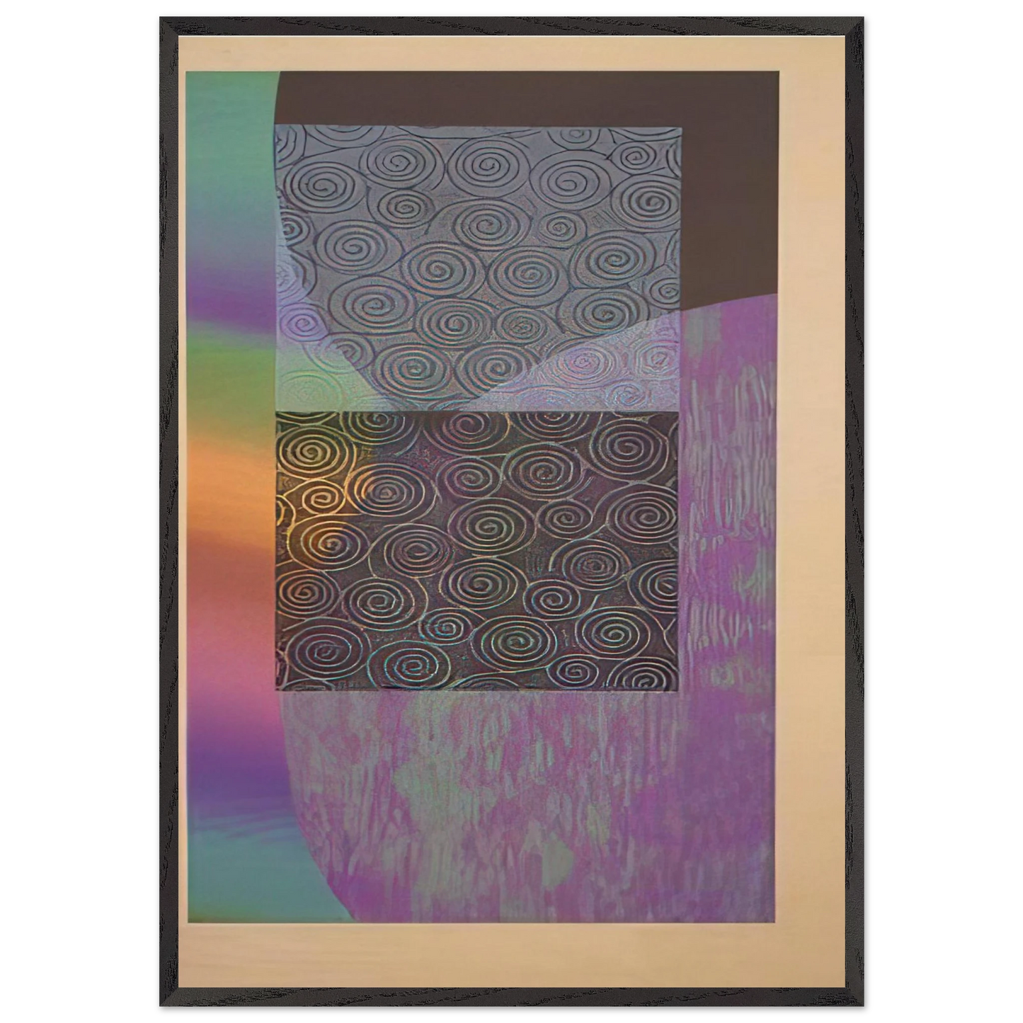Recitals - Sam Gilliam 70x100 cm / 28x40 inches Framed Art Print – Black Wooden Frame