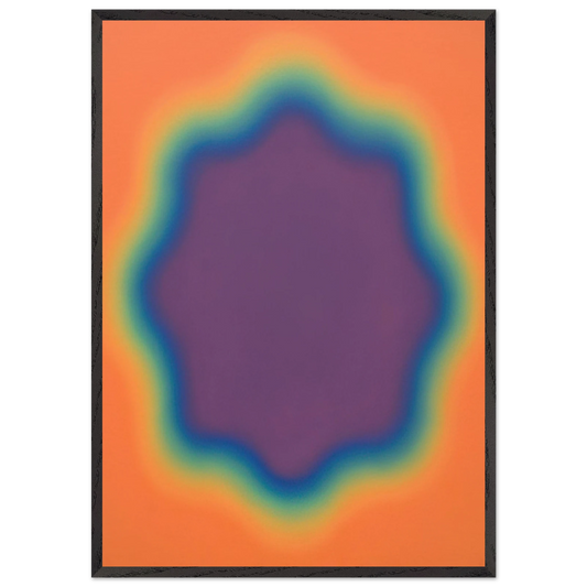 M-39 - 1969 - Wojciech Fangor 70x100 cm / 28x40 inches Framed Art Print – Black Wooden Frame