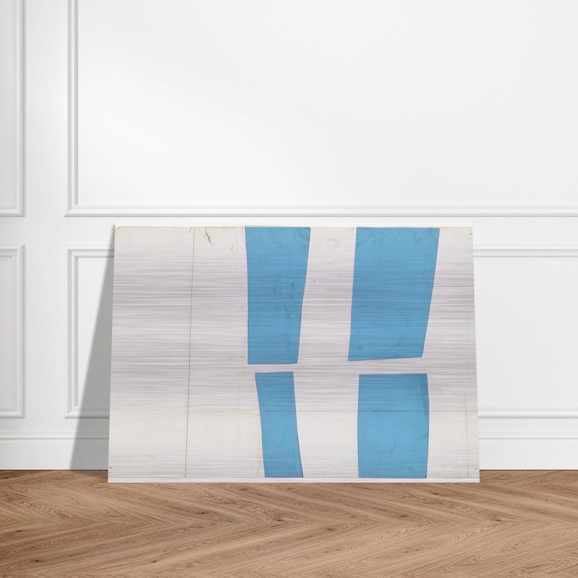 Blue and White - Ellsworth Kelly Brushed Aluminum Print - 70x100 cm / 28x40 inches | Ellsworth Kelly Aluminum Print | Ellsworth Kelly Prints