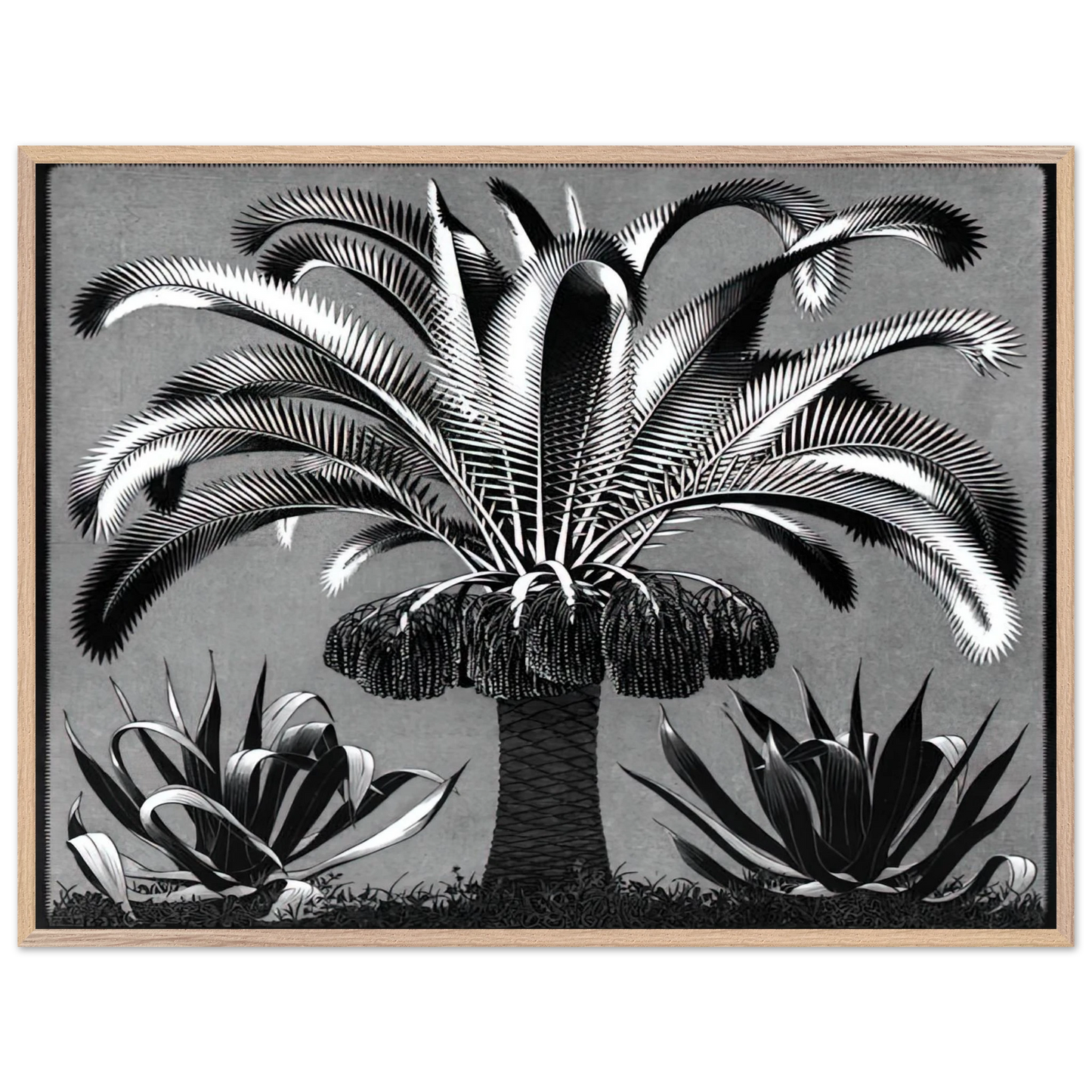 MC Escher - PALM Wall Art - 60x80 cm / 24x32 inches - Fine Art Poster-canvas - -