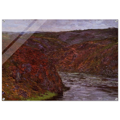 Valley of the Creuse, Grey Sky - claude monet Acrylic Print - 70x100 cm / 28x40″ inches | claude monet Wall Art | claude monet Prints