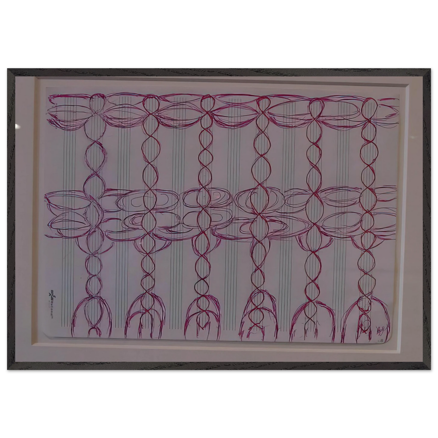 CHANGE THE DIRECTION OF THE MUSIC STAFF - Louise Bourgeois 70x100 cm / 28x40 inches Framed Art Print – Black Wooden Frame