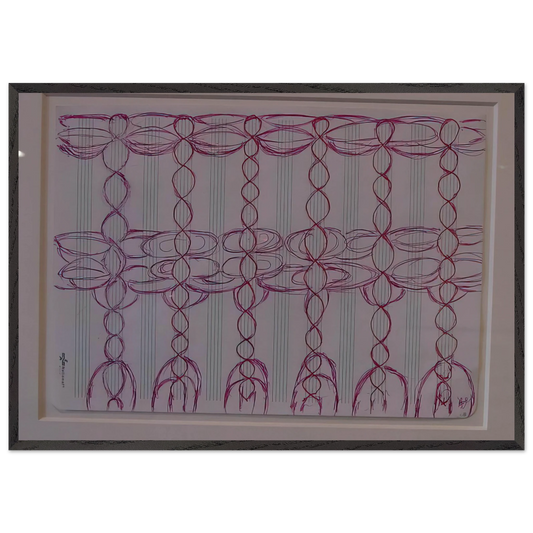 CHANGE THE DIRECTION OF THE MUSIC STAFF - Louise Bourgeois 70x100 cm / 28x40 inches Framed Art Print – Black Wooden Frame