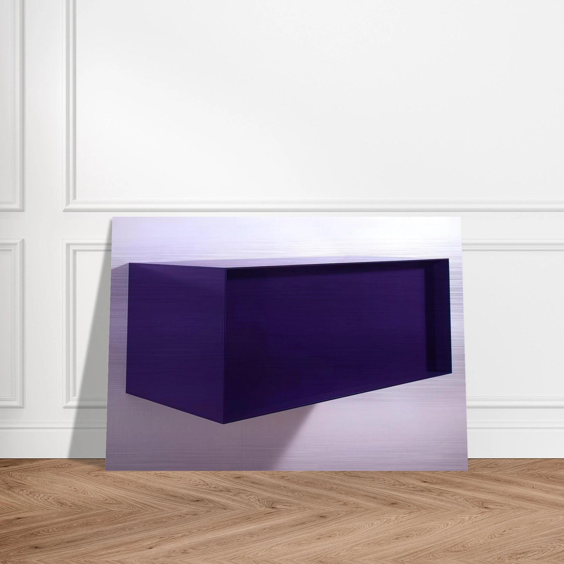 Untitled DJ 77-18 Meter Box - 1977 - Donald Judd Brushed Aluminum Print - 70x100 cm / 28x40 inches | Donald Judd Aluminum Print | Donald Judd Prints