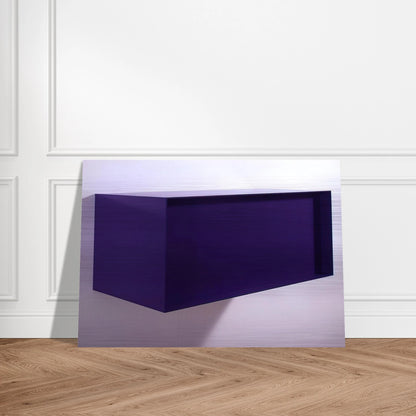 Untitled DJ 77-18 Meter Box - 1977 - Donald Judd Brushed Aluminum Print - 70x100 cm / 28x40 inches | Donald Judd Aluminum Print | Donald Judd Prints