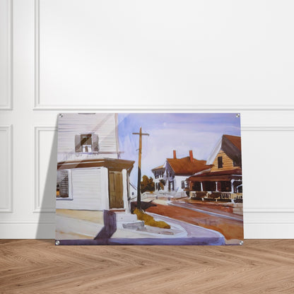 Street Corner - Edward Hopper Acrylic Print - 70x100 cm / 28x40″ inches