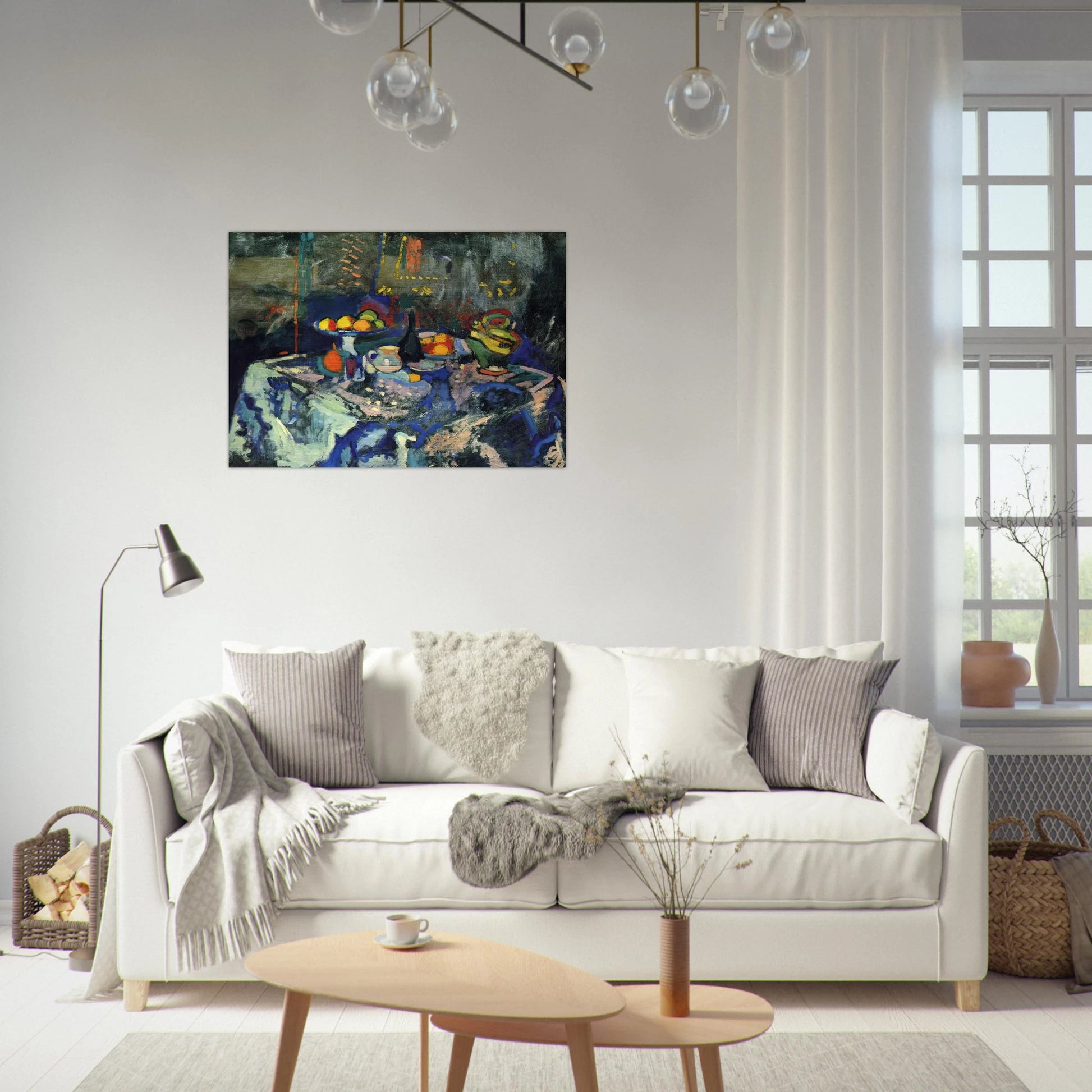 STILL LIFE WITH VASE BOTTLE AND FRUIT - Henri Matisse Brushed Aluminum Print - 70x100 cm / 28x40 inches | Henri Matisse Aluminum Print | Henri Matisse Prints