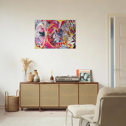 Stowaway Peers Out at the Speed of Light - James Rosenquist Brushed Aluminum Print - 70x100 cm / 28x40 inches | James Rosenquist Aluminum Print | James Rosenquist Prints