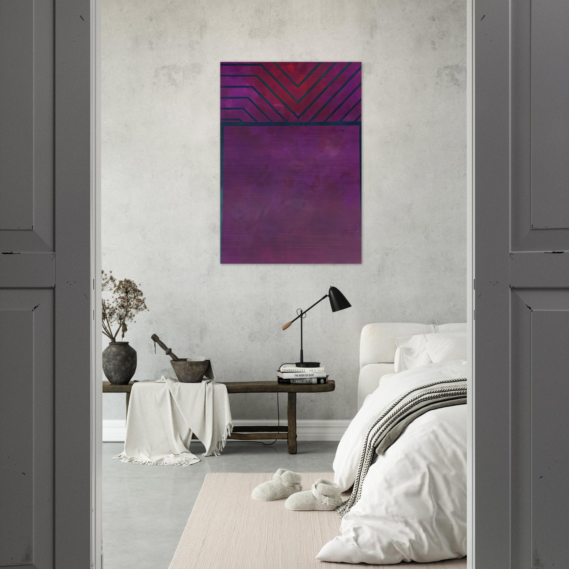 UNTITLED 1986 - Luis Feito Brushed Aluminum Print - 70x100 cm / 28x40 inches | Luis Feito Aluminum Print | Luis Feito Prints
