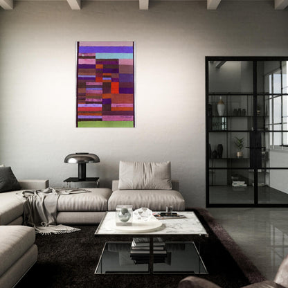INDIVIDUALIZED ALTIMETRY OF STRIPES 1930 - Paul Klee Brushed Aluminum Print - 70x100 cm / 28x40 inches | Paul Klee Aluminum Print | Paul Klee Prints
