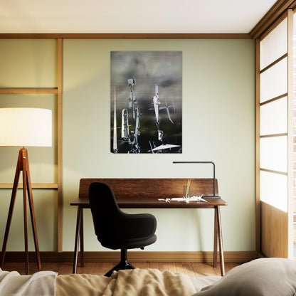 Phantoms - Yves Tanguy Brushed Aluminum Print - 70x100 cm / 28x40 inches | Yves Tanguy Aluminum Print | Yves Tanguy Prints