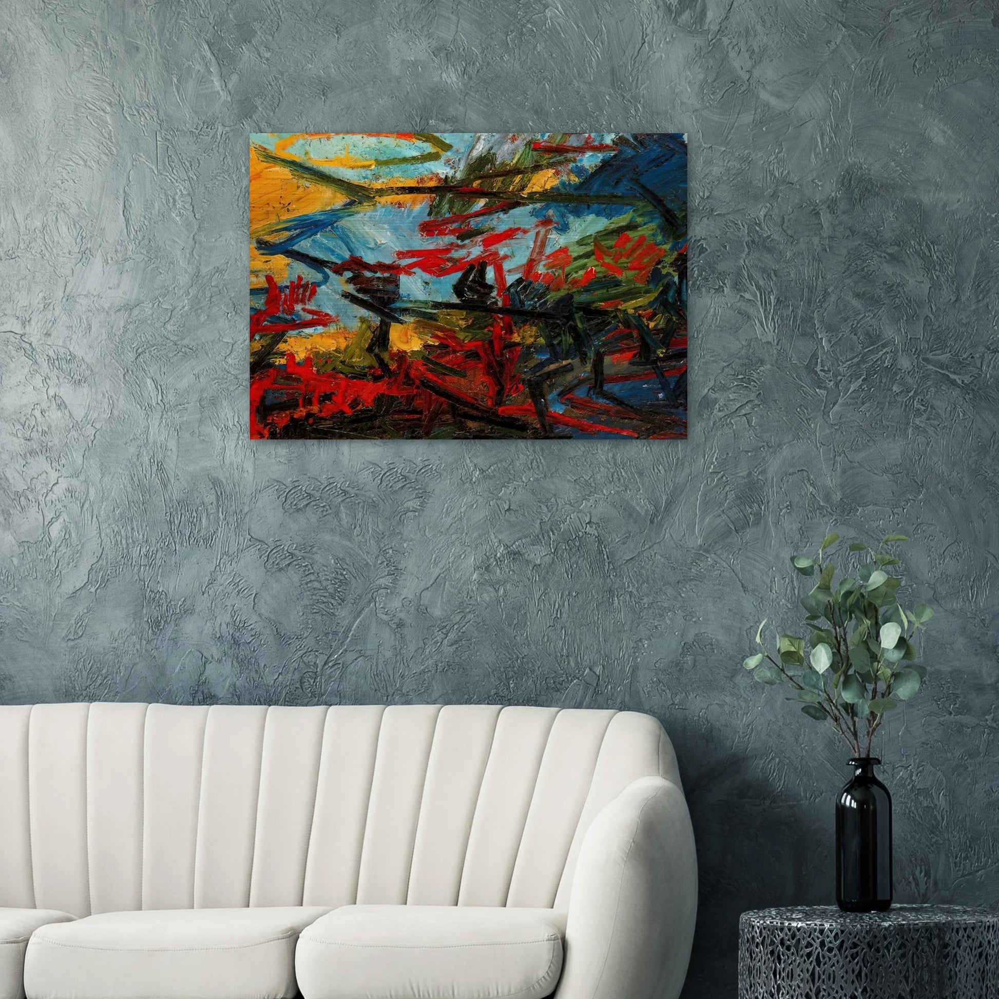 BACCHUS AND ARIADNE - Frank Auerbach Brushed Aluminum Print - 70x100 cm / 28x40 inches | Frank Auerbach Aluminum Print | Frank Auerbach Prints