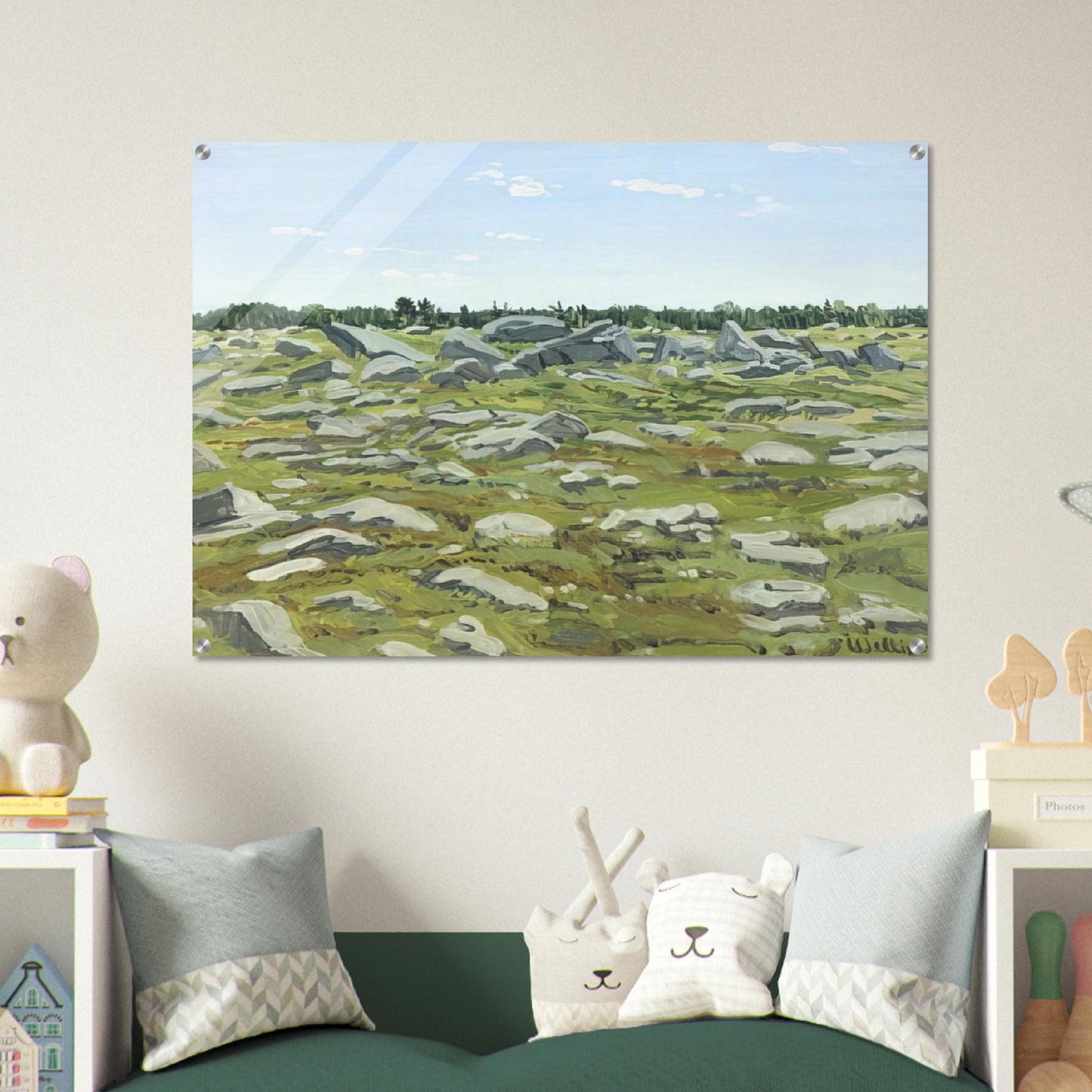 Study for Midday Barren - 1972 - Neil Welliver Acrylic Print - 70x100 cm / 28x40″ inches