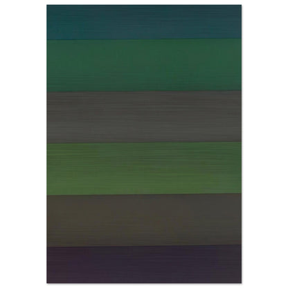 Horizontal Bands with Colors Superimposed - Sol LeWitt Brushed Aluminum Print - 70x100 cm / 28x40 inches | Sol LeWitt Aluminum Print | Sol LeWitt Prints