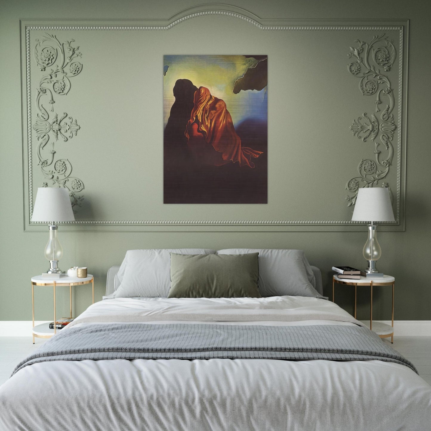 THE VEILED HEART - Salvador Dali Brushed Aluminum Print - 70x100 cm / 28x40 inches | Salvador Dali Aluminum Print | Salvador Dali Prints