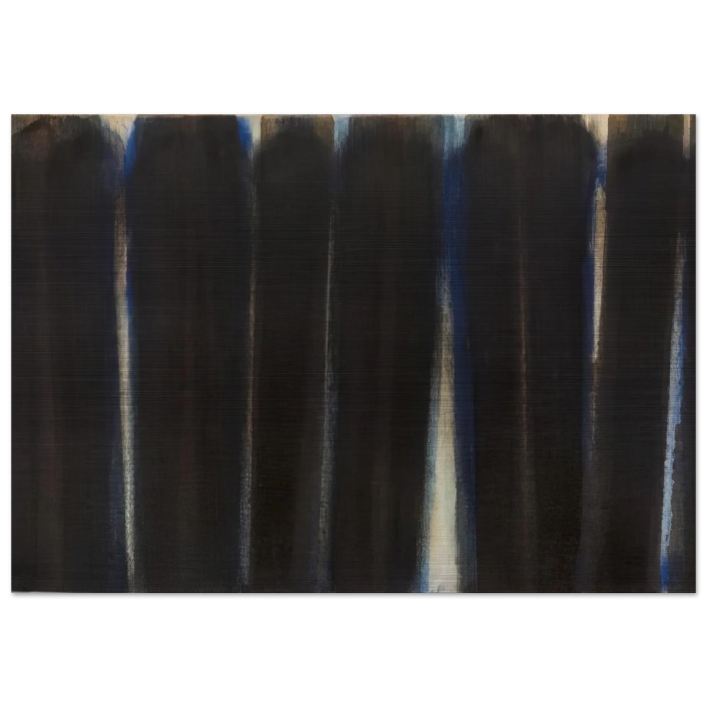 Burnt Umber and Ultramarine - 1973 - Yun Hyong-keun Brushed Aluminum Print - 70x100 cm / 28x40 inches | Yun Hyong-keun Aluminum Print | Yun Hyong-keun Prints