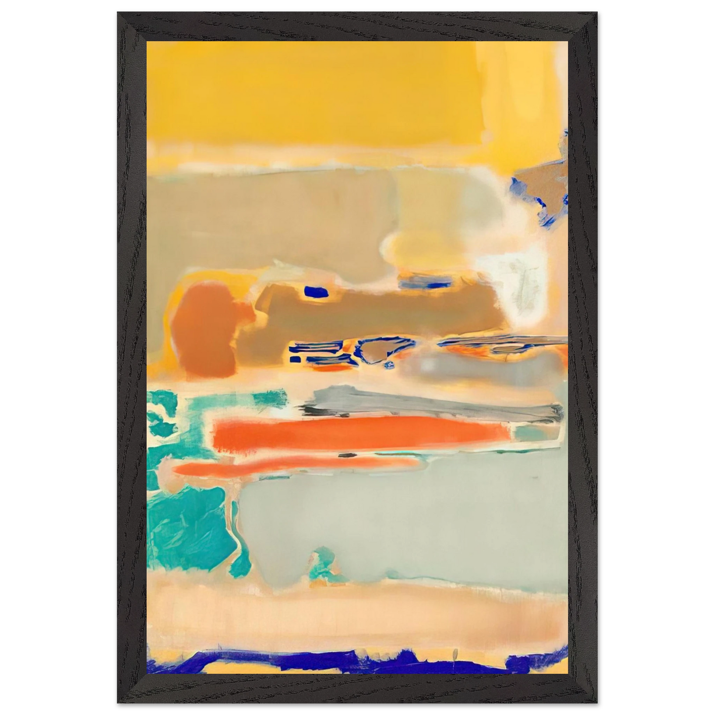Mark Rothko - Multiform - 1948 Wall Art - 60x80 cm / 24x32 inches - Premium Wooden Framed Poster With Fine Art Paper-canvas - White frame