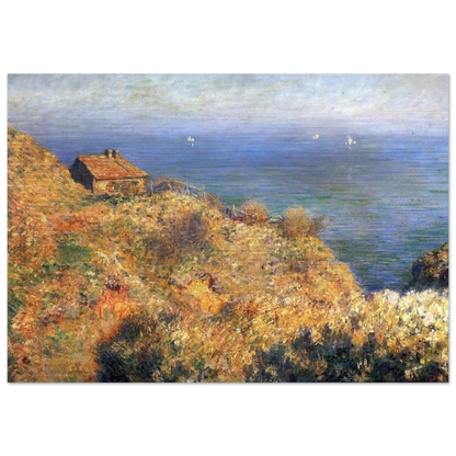 Fisherman's House at Varengeville - claude monet Brushed Aluminum Print - 70x100 cm / 28x40 inches | claude monet Aluminum Print | claude monet Prints