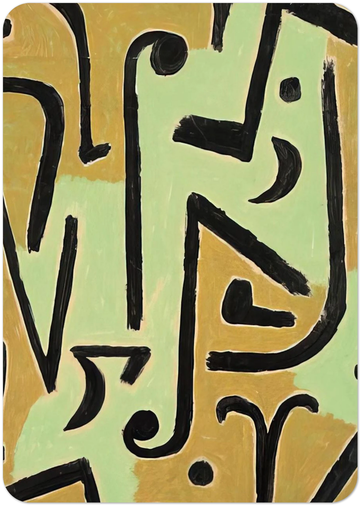 HALME 1940 By Paul Klee Pack of 10 Post Cards | Paul Klee Post Cards | A6 (10.5 x 14.8 cm) - 4.1 x 5.8 inches