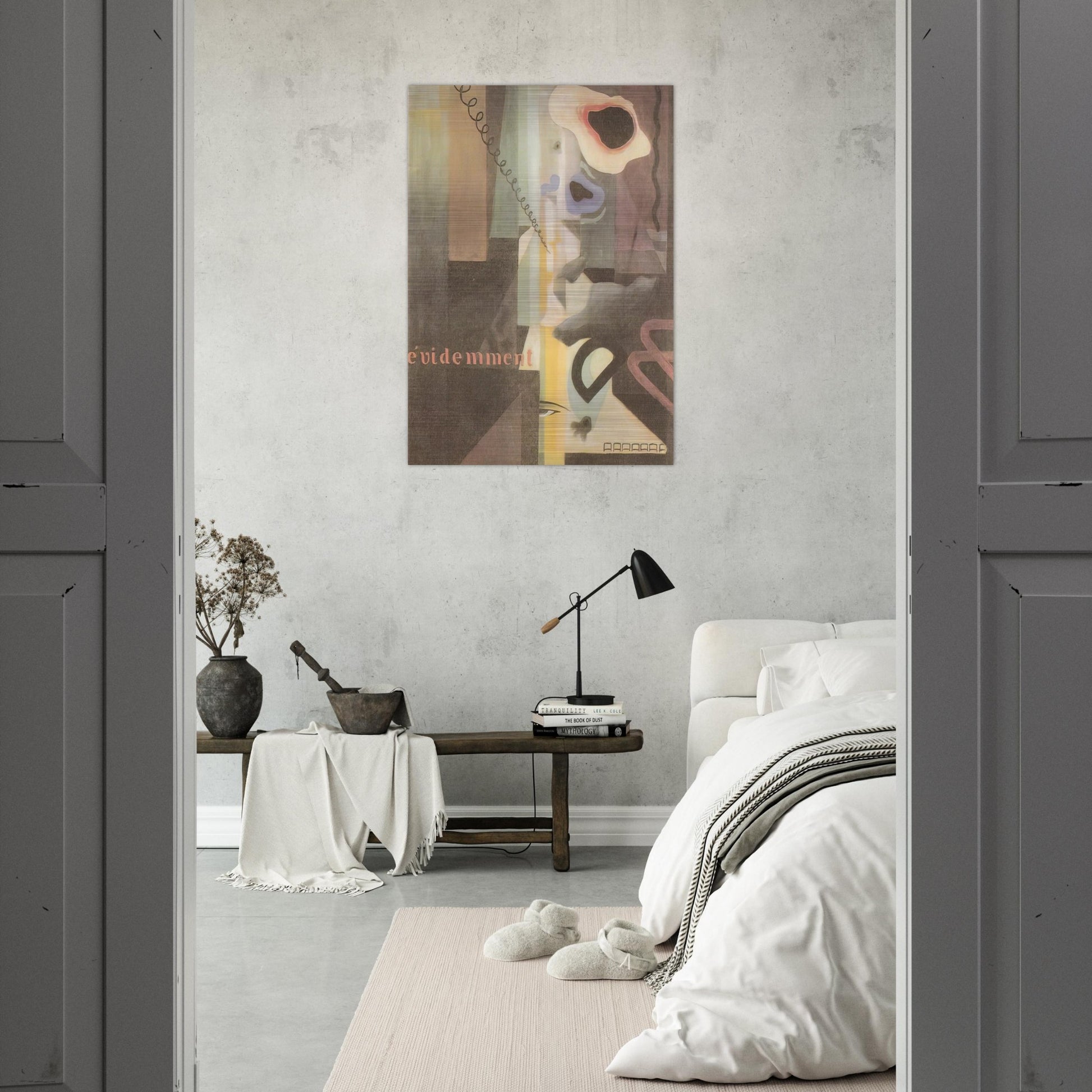 Composizione Paesaggio Dada n. 3 o n. 2 - 1921 - Julius Evola Brushed Aluminum Print - 70x100 cm / 28x40 inches | Julius Evola Aluminum Print | Julius Evola Prints