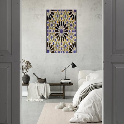MURAL MOSAIC IN THE ALHAMBRA - MC Escher Brushed Aluminum Print - 70x100 cm / 28x40 inches | MC Escher Aluminum Print | MC Escher Prints