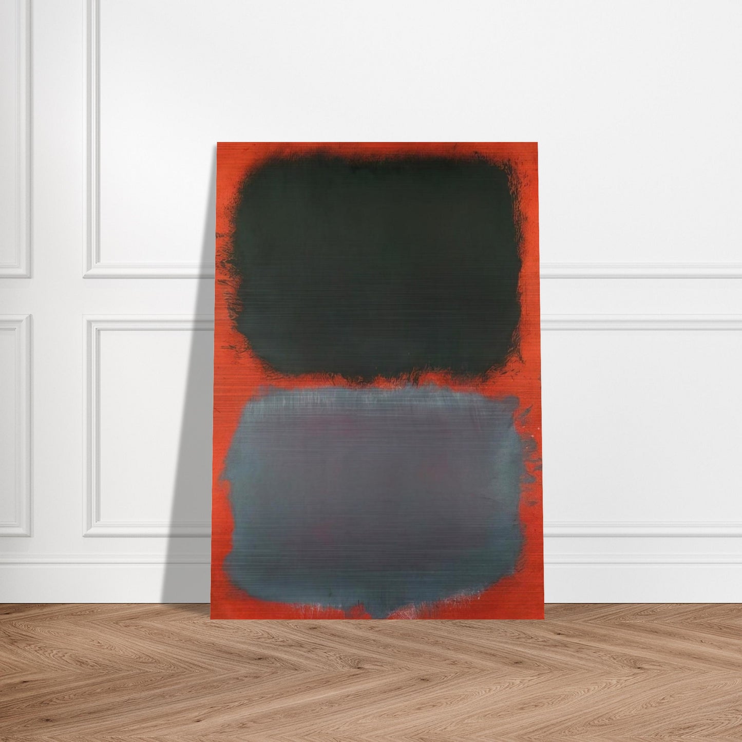 Untitled Gray, Gray on Red - 1968 - Mark Rothko Brushed Aluminum Print - 70x100 cm / 28x40 inches | Mark Rothko Aluminum Print | Mark Rothko Prints