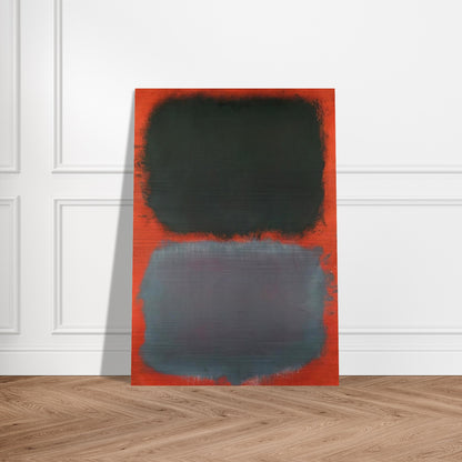 Untitled Gray, Gray on Red - 1968 - Mark Rothko Brushed Aluminum Print - 70x100 cm / 28x40 inches | Mark Rothko Aluminum Print | Mark Rothko Prints