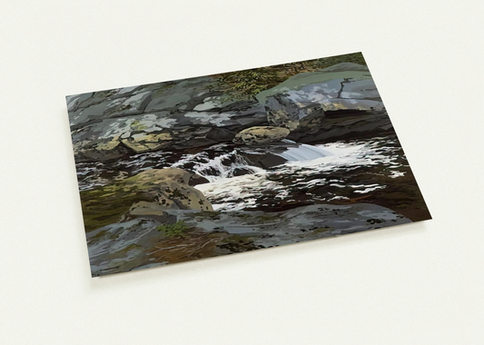 Cascade - 1974 By Neil Welliver Pack of 10 Post Cards | Neil Welliver Post Cards | A6 (10.5 x 14.8 cm) - 4.1 x 5.8 inches